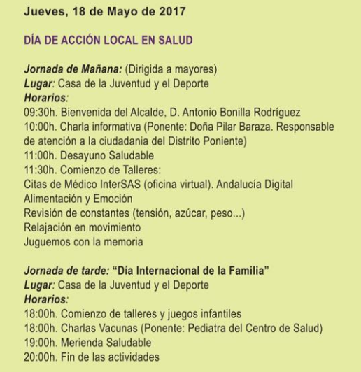 Jueves 18 de mayo