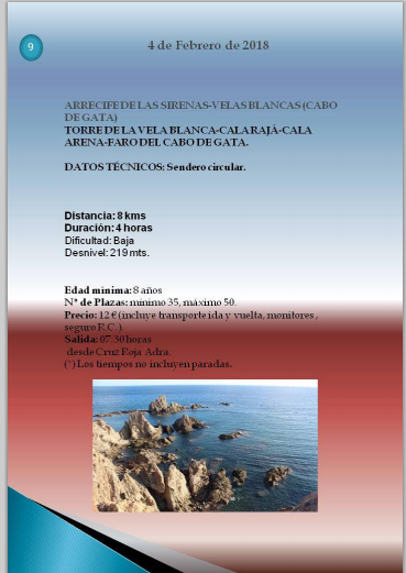 Rutas Adra. 4 de febrero
